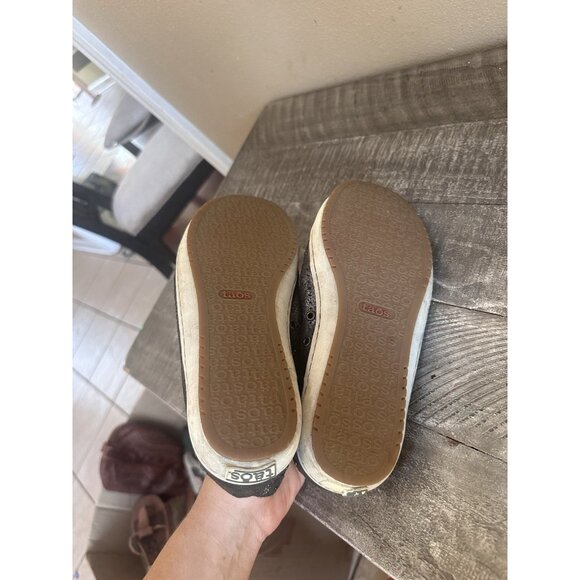 TAOS Freedom Womens EU 37 / US 6.5 Gray/black Leather Studded Comfort Sneakers - Picture 5 of 5